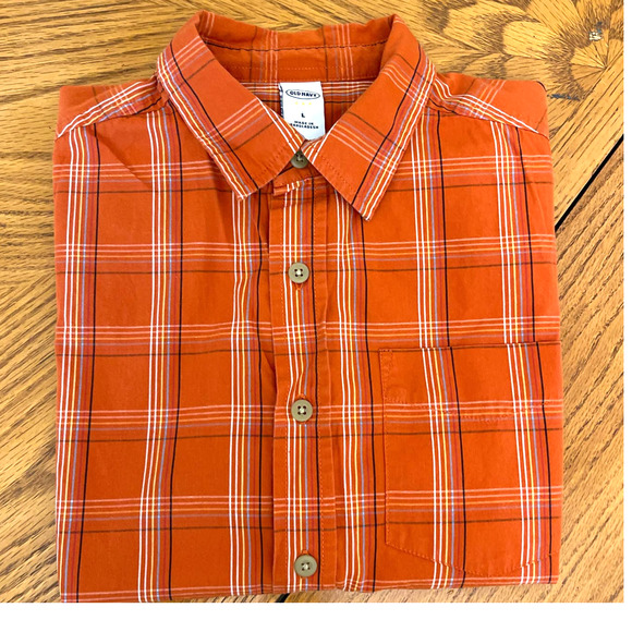 Old Navy Boys’ Button up Shirt Sz L gently used - Picture 7 of 7